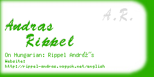 andras rippel business card